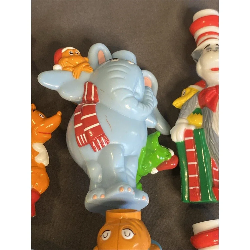 10 Cat In The Hat Dr. Seuss Christmas Holiday Light Strand Covers Colorful